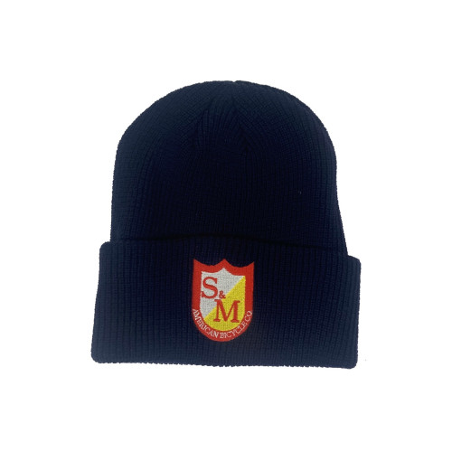 S&M RIBBED Cuffed Beanie Blue