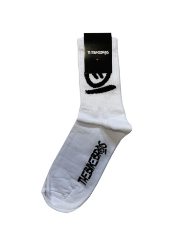 Thebikebros BIG HEAD Light Socks Wht/Black
