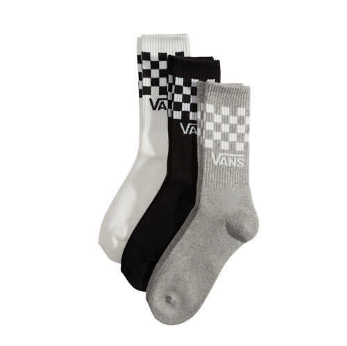 Vans CLASSIC CREW ROX Socks Check/Blk/Wht 3 Pack