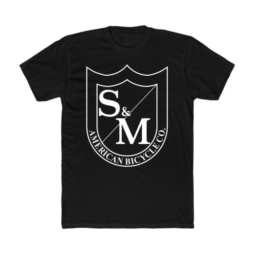 S&M BIG SHIELD T-Shirt Black/ White
